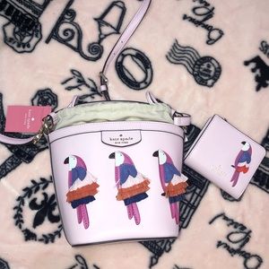 Pippa Flock Party Bucket Bag & Wallet Set